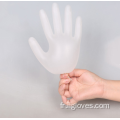 Gants de vinyle en plastique transparent transparent transparent